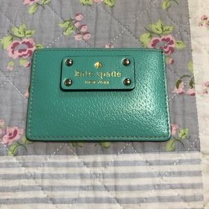 Teal Kate Spade Wallet